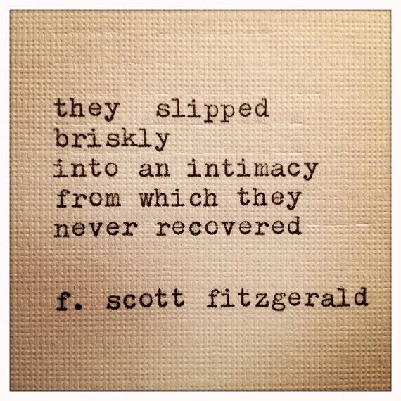 Fitzgerald's Intimacy